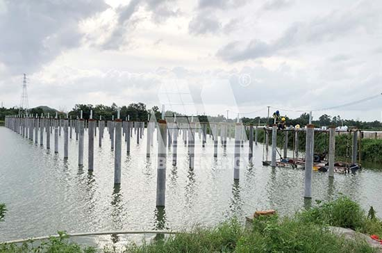 渔业养殖+光伏发电！YABO鸭脖广东开平50MW渔光互补光伏项目开工