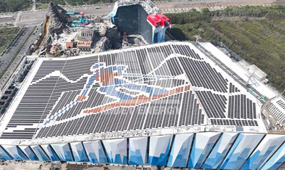 点亮冰雪世界！YABO鸭脖上海屋顶项目成功落地！